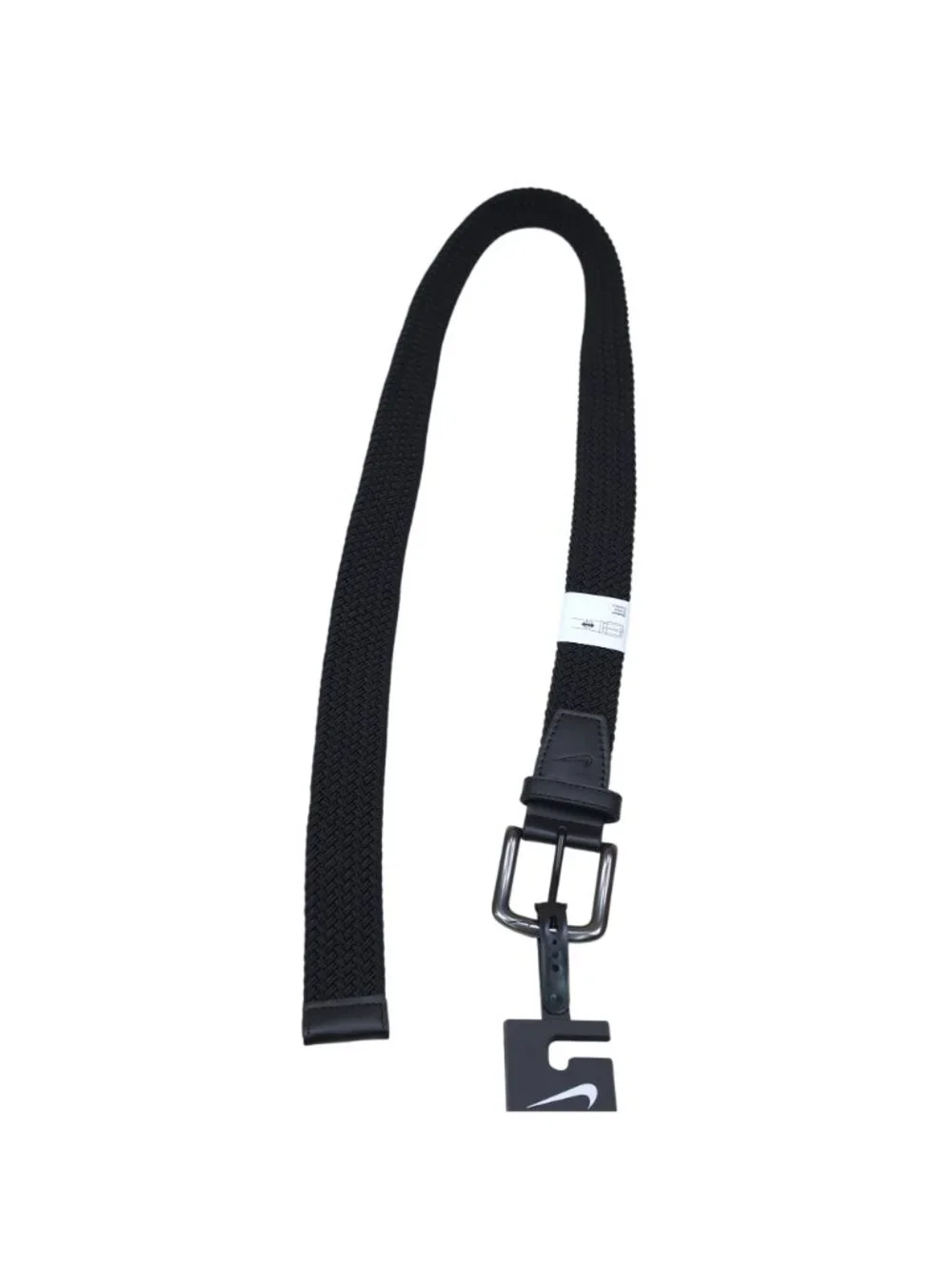 Nike Braided Woven Stretch Golf Belt L 38-40 Metal Buckle Black Comfortable